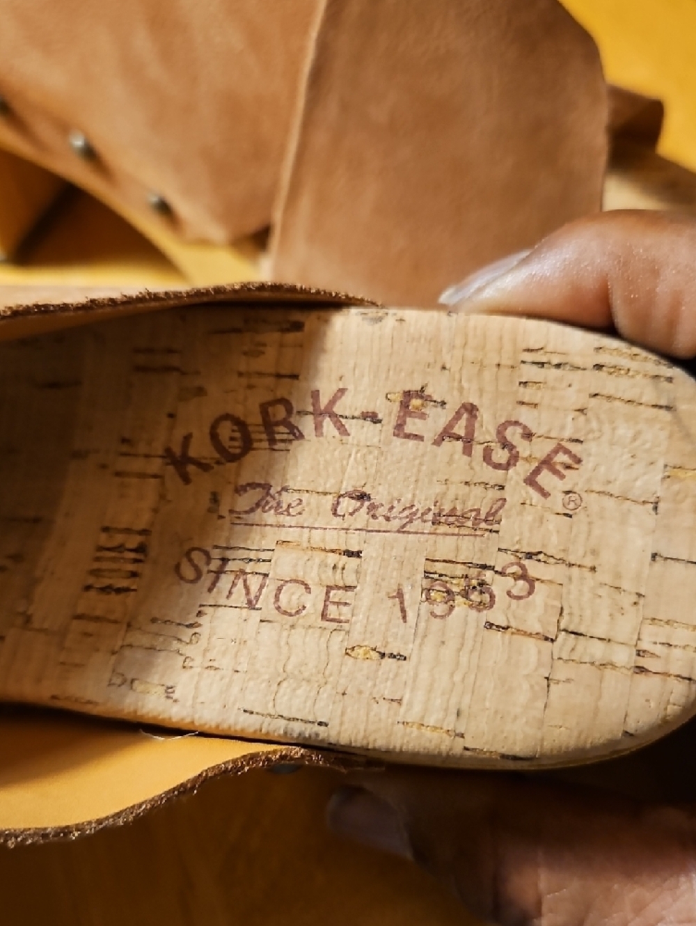 Kork-Ease Tatum Women's Peachy Suede Crossover Mule Clogs - Picture 13 of 13